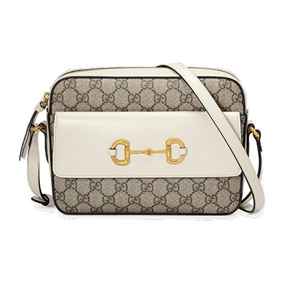 グッチスーパーコピー GUCCI ホースビット1955 スモールショルダーバッグ 645454 92TCG 9761 GGスプリームキャンバス ベージュ&ホワイト - 商品画像 6