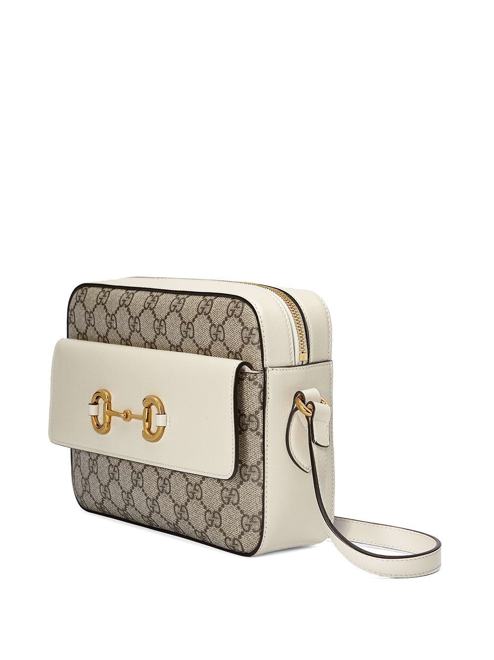 グッチスーパーコピー GUCCI ホースビット1955 スモールショルダーバッグ 645454 92TCG 9761 GGスプリームキャンバス ベージュ&ホワイト - 商品画像 4