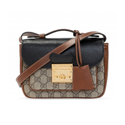 グッチ GUCCI キャンバス&スムースレザーミニショルダーバッグ 658487 2ZGAG 9785 - 商品画像 7