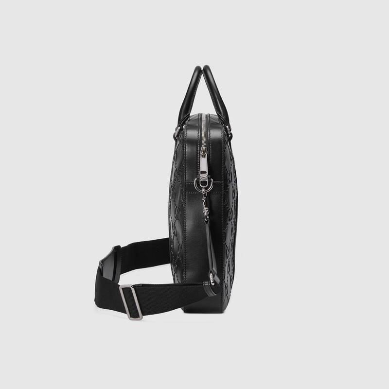 グッチコピー GUCCI GGエンボス ブリーフケース エンボス加工したドキュメントホルダー 658573 1W3CN 1000 - 商品画像 6