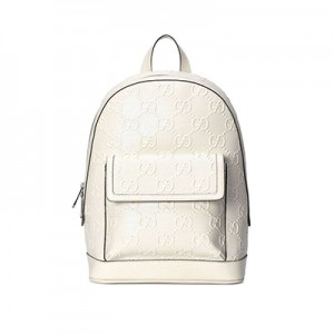 グッチコピー GUCCI GGエンボス バックパック リュックサック レザー ホワイト 658579 1W3BN 1000