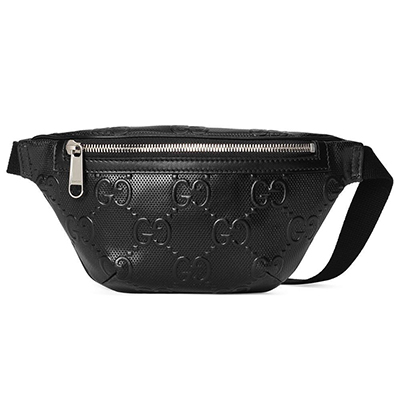 グッチスーパーコピー GUCCI ブラックレザー GGエンボス ベルトバッグ 658582 1W3CN 1000 - 商品画像 8