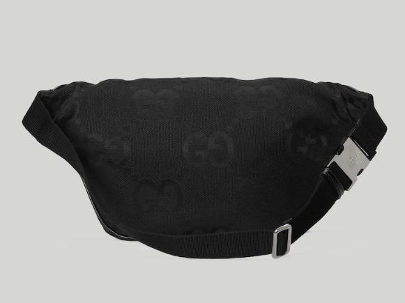 グッチコピー ジャンボGGベルトバック ブラック GGキャンバス ユニセックス ウエストバッグ 696031 UKMDG 1000 - 商品画像 1