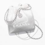 シャネル スーパーコピー CHANEL 22 ミニ ハンドバッグ ホワイト & シルバー AS3980 B15016 NT634 - 商品画像 7