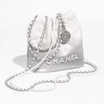 シャネル スーパーコピー CHANEL 22 ミニ ハンドバッグ ホワイト & シルバー AS3980 B15016 NT634 - 商品画像 3