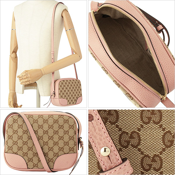 グッチコピー GUCCI 斜めがけショルダーバッグ レディース カーキ/ピンク 449413ky9lg8609 - 商品画像 2