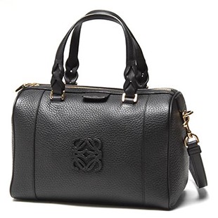 LOEWEコピー レザーハンドバッグ(2WAY仕様) FUSTA 25 BRONZE 316.26.F27 1100 ブラック - 商品画像 2