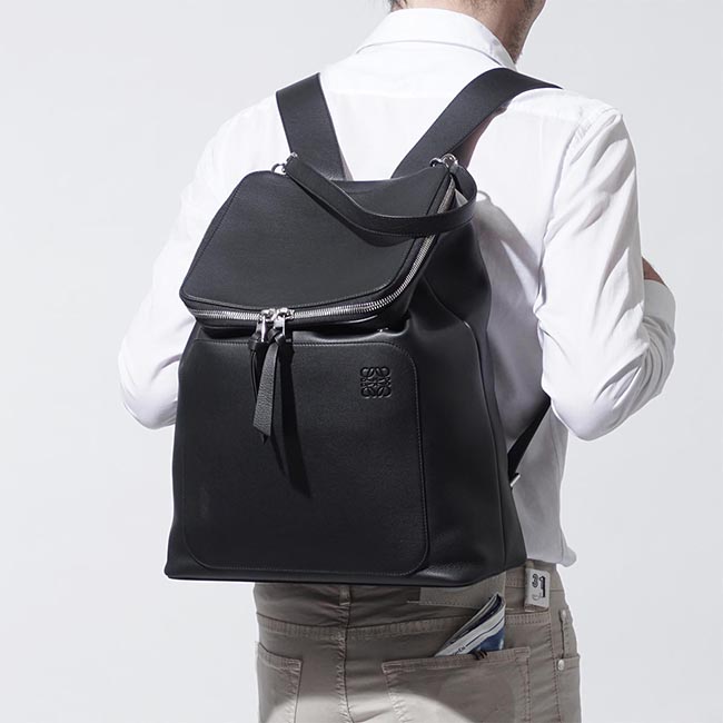 ロエベコピー LOEWE バックパック リュックサック ブラック メンズ バック パック バッグ レザー 革 本革 31630 s53 1100 black GOYA BACKPACK CLASSIC VALF ゴヤ クラシックカーフ - 商品画像 9