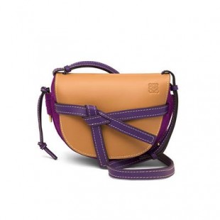 ロエベスーパーコピー LOEWE 新作! ゲートスモールバッグ 差し色キレイなパープル 321.51.T21
