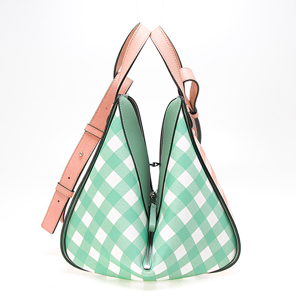 ロエベ LOEWE バッグ レディース 2WAYハンド/ショルダーバッグ サーモンピンク HAMMOCK GINGHAM SMALL [ハンモック スモールバッグ] 321 04 S35 7736 - 商品画像 10