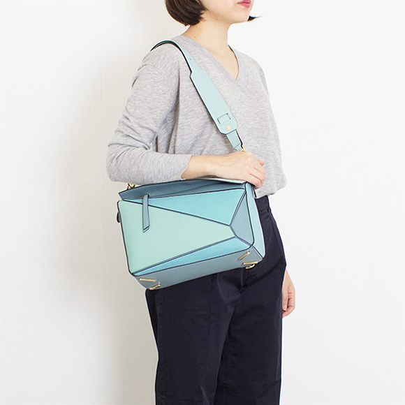 ロエベ LOEWE バッグ レディース 2WAYハンド/ショルダーバッグ PUZZLE BAG [パズル バッグ] アクアブルー/ライトブルー/ストーンブルー 322 30US20 6235 - 商品画像 5