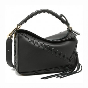 ロエベ バッグ LOEWE 322 30WK79 1100 パズル PUZZLE LACED BAG レディース ショルダーバッグ 無地 BLACK 黒