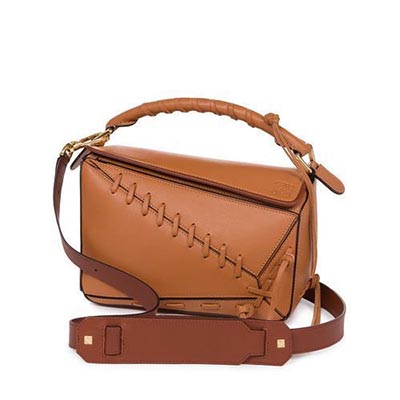 ロエベ LOEWE 美しいクラフトマンシップ溢れる パズルレースバッグ タン 322.30ZK74 - 商品画像 7