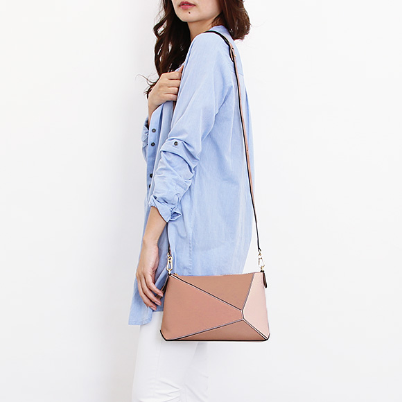 ロエベ LOEWE バッグ レディース ショルダーバッグ PUZZLE MINI BAG [パズル ミニバッグ] ブラッシュピンクマルチ 322 61TS74 9189 - 商品画像 3