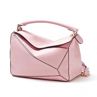 ロエベ/LOEWEコピー ハンドバッグ(2WAY仕様) PUZZLE SMALL CLASSIC CALF SOFT PINK ピンク系 32230 k74 7610 レディース