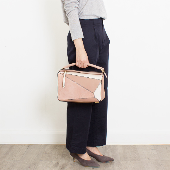 ロエベ LOEWE バッグ レディース 2WAYハンド/ショルダーバッグ PUZZLE BAG [パズル バッグ] ブラッシュピンクマルチ 322 61US20 9189 BLUSH MULTITONE - 商品画像 5