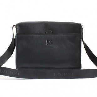 ロエベコピー LOEWE アマソナ カーフレザー ショルダーバッグ ブラック＆シルバー 32326.B29.1100