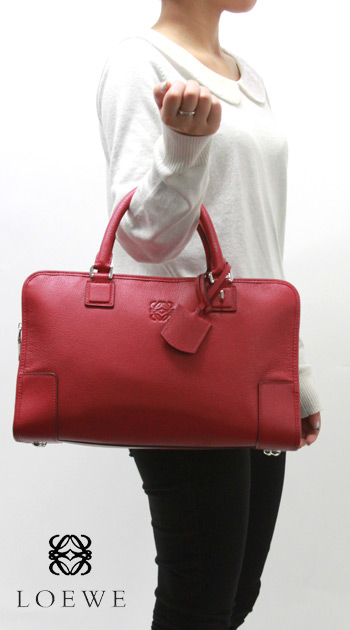 ロエベコピー LOEWE アマソナ ハンドバッグ ルージュレッド【LIPSTICK】&シルバー 352.35.A22.7400 - 商品画像 1