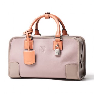ロエベスーパーコピー ハンドバッグ/AMAZONA28/アマソナ28 REFINED CALF /POWDER×PEACH ベージュ系×ピンク系 35269 la03 7509 4a レディース