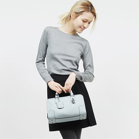ロエベ/LOEWE/ レザーハンドバッグ/AMAZONA 28 BAG ELEPHANT/ホリデーコレクション /LIGHT BLUE 35279 a03p 5140 - 商品画像 4