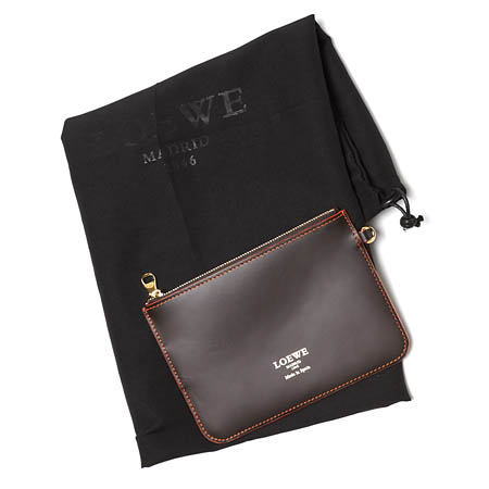 ロエベ/LOEWE/ トートバッグ/ポーチ付き/LEO/レオ SMOOTH CALF /BROWN 36471 j28 3100 レディース - 商品画像 9