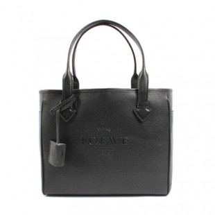 ロエベスーパーコピー LOEWE ヘリテージ トートバッグ ブラック＆ゴールド 377.79.751.1100