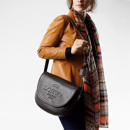 ロエベLOEWEコピー レザーショルダーバッグ HERITAGE SATCHEL 377.79.752 3110 コーヒーブラウン - 商品画像 5
