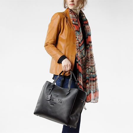 ロエベLOEWEコピー レザートートバッグ HERITAGE LARGE TOTE 377.79.750 1100 ブラック37779 750 1100 レディース - 商品画像 5