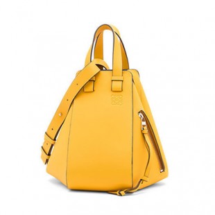 LOEWEスーパーコピー ハンモック スモール バッグ Yellow Mango/Varsity Blue 387.30AS35 8258