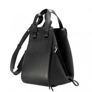ロエベ LOEWE バッグ レディース 2WAYショルダーバッグ HAMMOCK SMALL BAG [ハンモック スモールバッグ] ブラック 黒 38730 S35 1100 BLACK