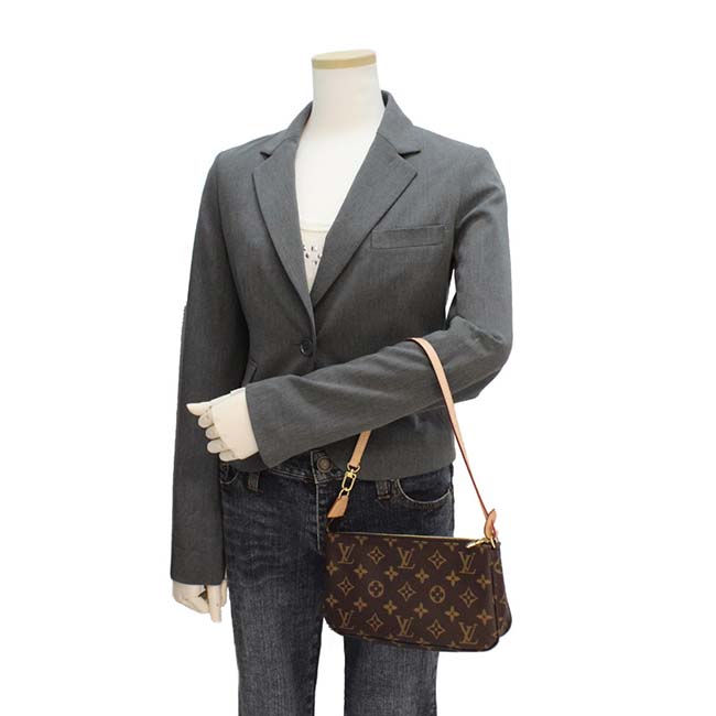 ルイ・ヴィトン ヴィトン LOUIS VUITTON バッグ ポーチ モノグラム ポシェット アクセソワール メンズ レディース M40712 - 商品画像 6