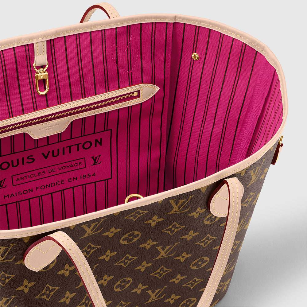 ルイヴィトン バッグ モノグラム LV トートバッグ ポーチ付き ネヴァーフルMM ベージュ M40995 M41177 M41178 - 商品画像 9
