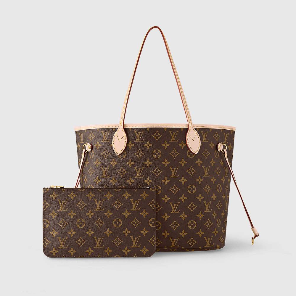 ルイヴィトン バッグ モノグラム LV トートバッグ ポーチ付き ネヴァーフルMM ベージュ M40995 M41177 M41178 - 商品画像 5