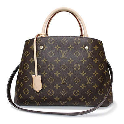 ルイヴィトンスーパーコピー バッグ LOUIS VUITTON LV 2Wayハンドバッグ トートバッグ 「モンテーニュMM」 モノグラム×ヌメ革 M41056 - 商品画像 3