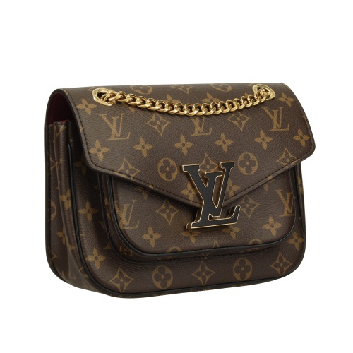 ルイ ヴィトンコピー LOUIS VUITTON モノグラム パッシー チェーン ショルダー バッグ ブラウン ブラック M45592 - 商品画像 4