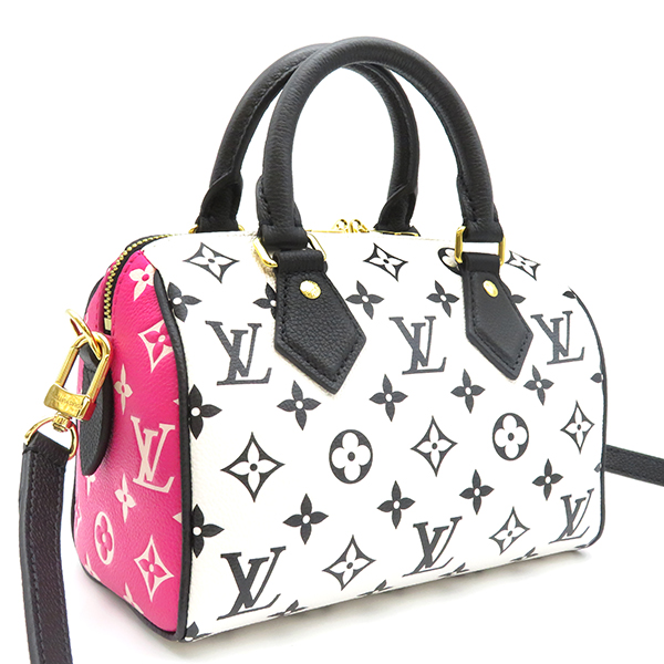 ルイヴィトンスーパーコピー LOUIS VUITTON 2WAYバッグ スピーディ・バンドリエール 20 ブラック/ホワイト ボストンバッグ 黒 白 ピンク ゴールド金具 M46088 レディース - 商品画像 5