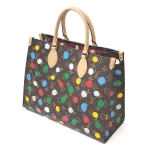 ルイヴィトンスーパーコピー 草間彌生 バッグ LOUIS VUITTON LV x YK オンザゴー MM M46379 - 商品画像 1