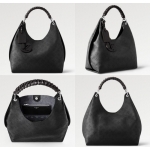ルイ・ヴィトン LOUIS VUITTON カーメルバッグ モノグラム マヒナレザー ブラック M52950 - 商品画像 4