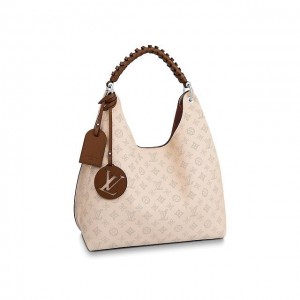 ルイ・ヴィトン LOUIS VUITTON カーメルバッグ モノグラム マヒナレザー クリーム M53188 - 商品画像 2