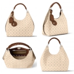 ルイ・ヴィトン LOUIS VUITTON カーメルバッグ モノグラム マヒナレザー クリーム M53188 - 商品画像 1