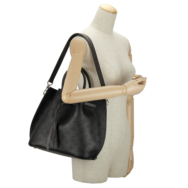 ルイヴィトンスーパーコピー LOUISVUITTON ジロラッタ M54402バッグ マヒナ 黒 モノグラム パンチング バイカラー エレガント - 商品画像 8