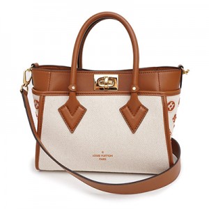 ルイ ヴィトンコピー LOUIS VUITTON キャンバス レザー オンマイサイド PM 2way 斜め掛け ショルダー ハンドバッグ ブラウン M59905 - 商品画像 2
