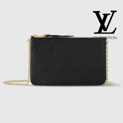 ルイヴィトンスーパーコピー Monogram Empreinteポシェット ドゥーブル ジップ M68568