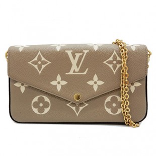 LOUIS VUITTONスーパーコピー ルイヴィトン M69977 モノグラム・アンプラント ポシェット・フェリシー チェーンウォレット ベージュ