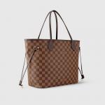 ルイヴィトンスーパーコピー バッグ LOUIS VUITTON ヴィトン ダミエ・エベヌ LV トートバッグ ポーチ付き ネヴァーフルMM ローズ・バレリーヌ N41358 N41603 - 商品画像 5