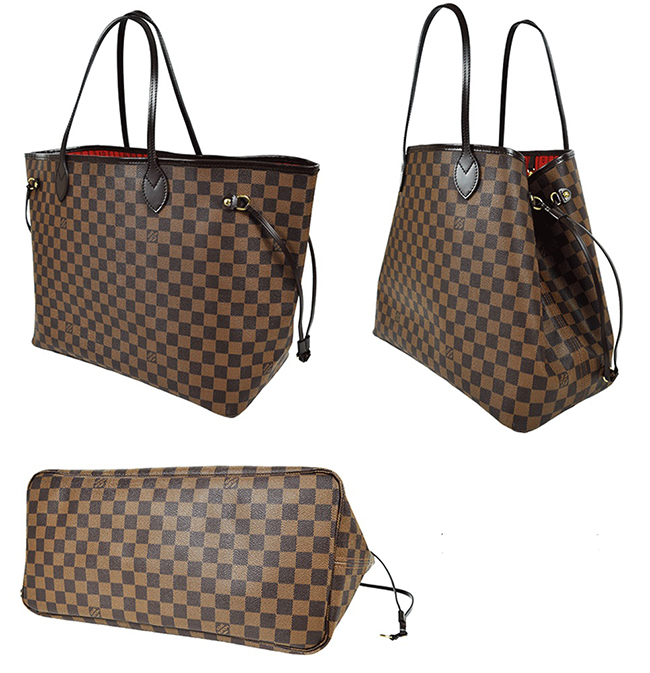 ルイ・ヴィトンコピーブランド LOUIS VUITTON ネヴァーフルGM N51106 ダミエ エベヌ レディース トートバッグ - 商品画像 2