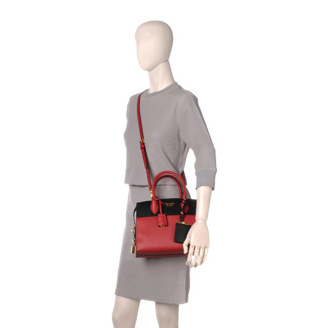 プラダコピー PRADA 型押しカーフスキン 2WAYハンドバッグ 1BA045 2EVU C9F - 商品画像 1