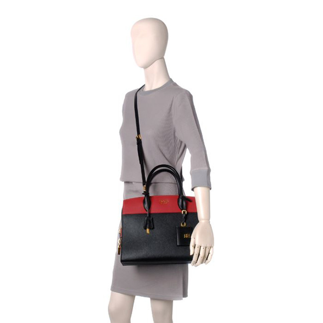 プラダスーパーコピー PRADA 型押しカーフスキン 2WAYハンドバッグ 1BA047 2EVU D9A - 商品画像 1