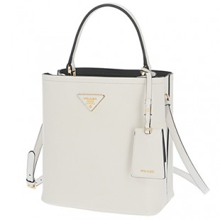 PRADAコピー ハンドバッグ ショルダー ダブル サフィアーノ レザー 2Wayバッグ ホワイト 1BA212OOO 2ERX G3Z - 商品画像 2