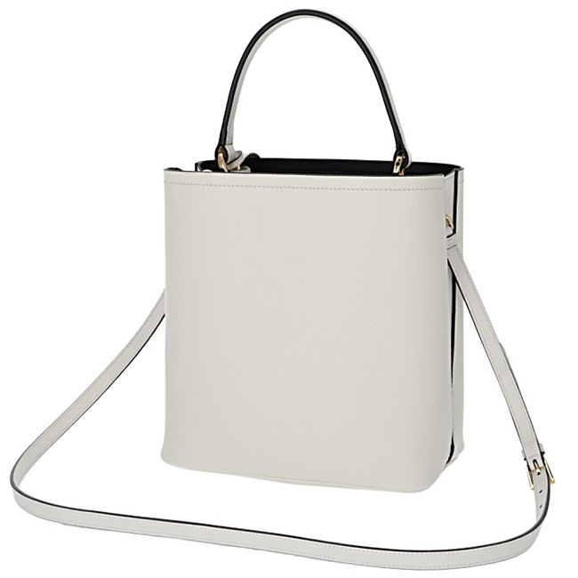 PRADAコピー ハンドバッグ ショルダー ダブル サフィアーノ レザー 2Wayバッグ ホワイト 1BA212OOO 2ERX G3Z - 商品画像 4